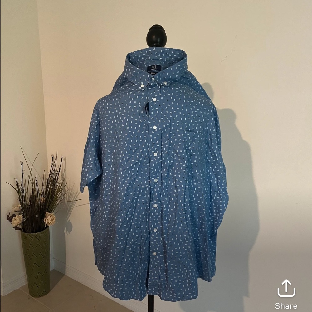 NWT 2XL short sleeves button down shirt MSS+22